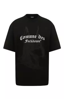 Хлопковая футболка Comme des Fuckdown