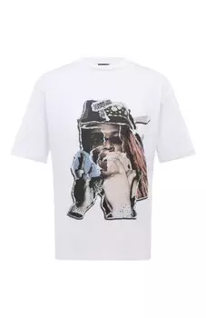 Хлопковая футболка Comme des Fuckdown