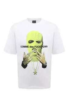 Хлопковая футболка Comme des Fuckdown