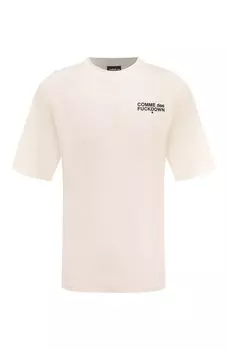 Хлопковая футболка Comme des Fuckdown