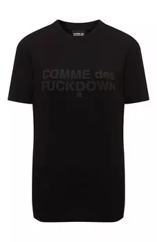 Хлопковая футболка Comme des Fuckdown