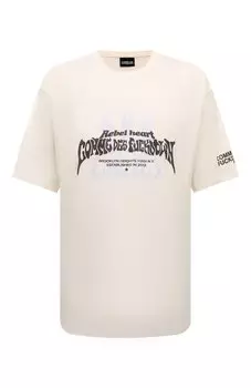 Хлопковая футболка Comme des Fuckdown