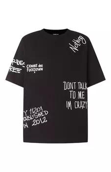 Хлопковая футболка Comme des Fuckdown