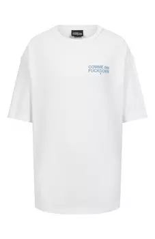 Хлопковая футболка Comme des Fuckdown
