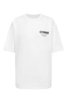 Хлопковая футболка Comme des Fuckdown