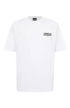 Хлопковая футболка Comme des Fuckdown
