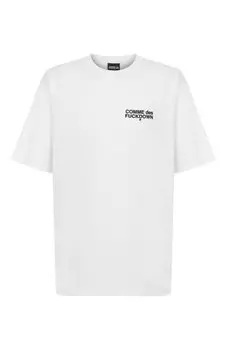 Хлопковая футболка Comme des Fuckdown