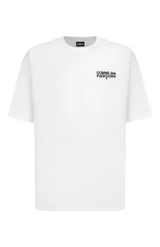 Хлопковая футболка Comme des Fuckdown