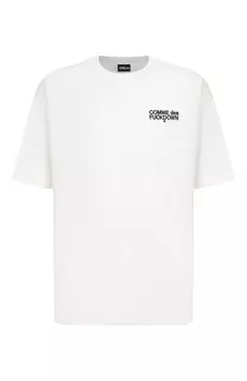 Хлопковая футболка Comme des Fuckdown