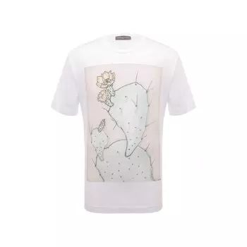 Хлопковая футболка Daniele Fiesoli