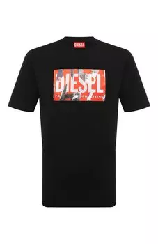 Хлопковая футболка Diesel