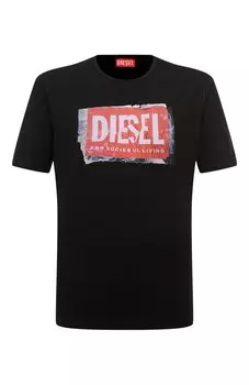 Хлопковая футболка Diesel