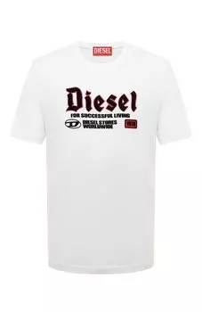 Хлопковая футболка Diesel