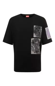 Хлопковая футболка Diesel