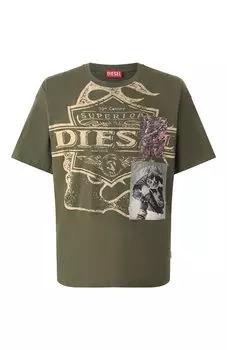 Хлопковая футболка Diesel