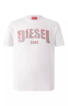 Хлопковая футболка Diesel