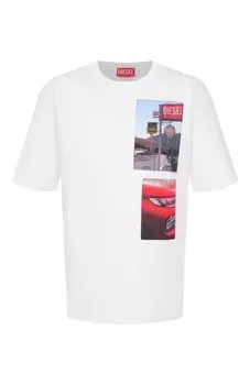 Хлопковая футболка Diesel