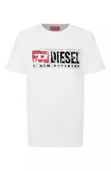 Хлопковая футболка Diesel