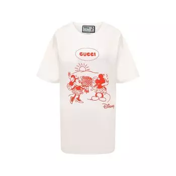 Хлопковая футболка Disney x Gucci Gucci