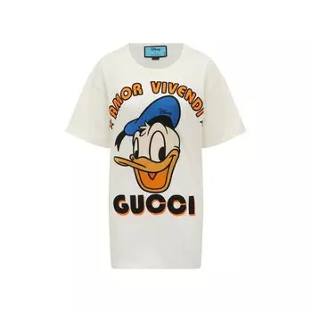 Хлопковая футболка Disney x Gucci Gucci