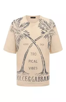 Хлопковая футболка Dolce & Gabbana