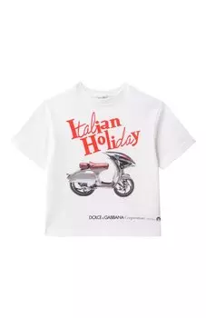 Хлопковая футболка Dolce & Gabbana