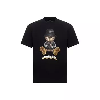 Хлопковая футболка DOMREBEL