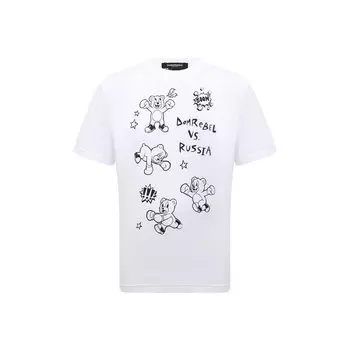 Хлопковая футболка DOMREBEL