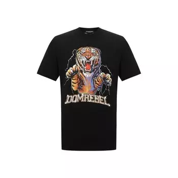 Хлопковая футболка DOMREBEL