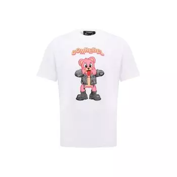 Хлопковая футболка DOMREBEL