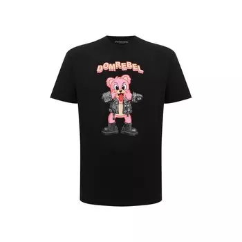 Хлопковая футболка DOMREBEL