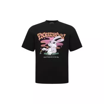 Хлопковая футболка DOMREBEL