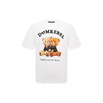 Хлопковая футболка DOMREBEL