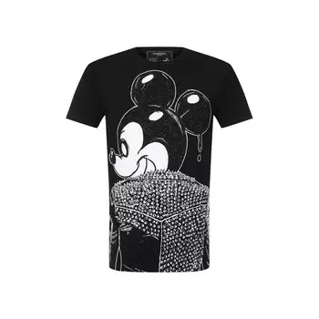 Хлопковая футболка DOMREBEL