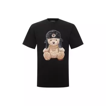 Хлопковая футболка DOMREBEL