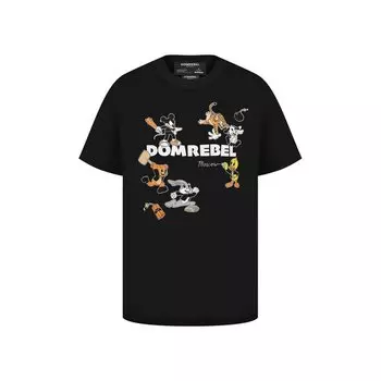 Хлопковая футболка DOMREBEL
