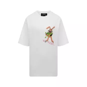 Хлопковая футболка DOMREBEL