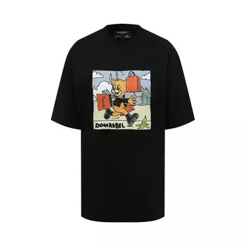 Хлопковая футболка DOMREBEL