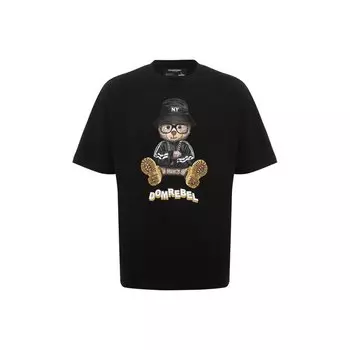 Хлопковая футболка DOMREBEL