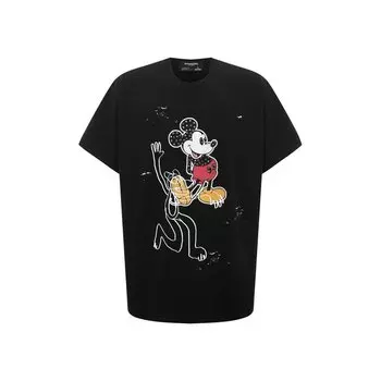 Хлопковая футболка DOMREBEL