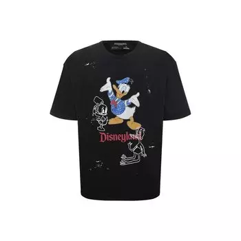 Хлопковая футболка DOMREBEL