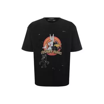 Хлопковая футболка DOMREBEL