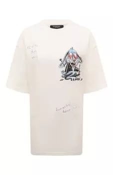 Хлопковая футболка DOMREBEL