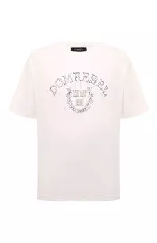 Хлопковая футболка DOMREBEL