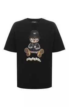 Хлопковая футболка DOMREBEL