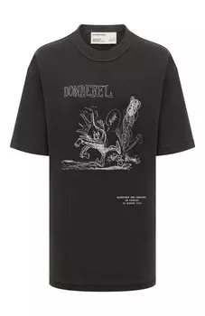 Хлопковая футболка DOMREBEL