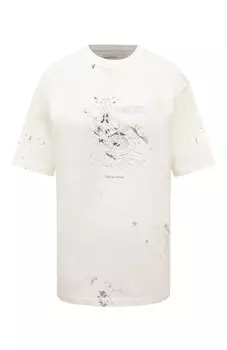 Хлопковая футболка DOMREBEL