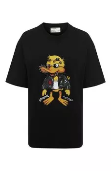 Хлопковая футболка DOMREBEL