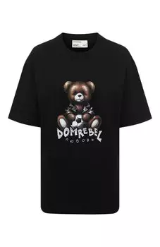 Хлопковая футболка DOMREBEL