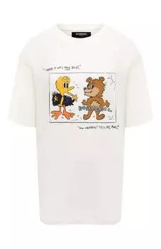 Хлопковая футболка DOMREBEL